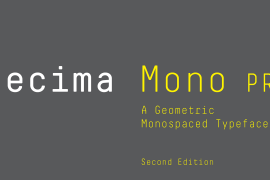 Decima Mono Pro Bold Italic