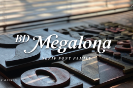 BD Megalona Bold Italic