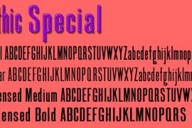 Gothic Special Condensed Bold
