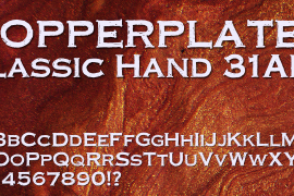 Copperplate Gothic Hand 31 AB