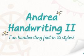 Andrea Handwriting II Print Slant Bold