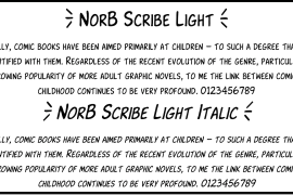 NorB Scribe Light Italic