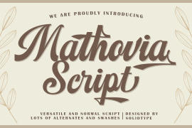 Mathovia Script Regular