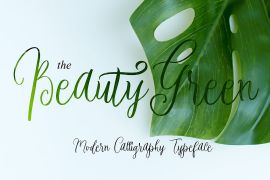 Beauty Green Script Regular