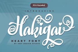 Hakigai Heart Font