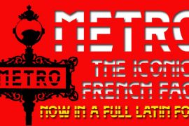 Paris Metro Reverse Italic