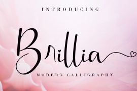 Brillia Calligraphy Italic