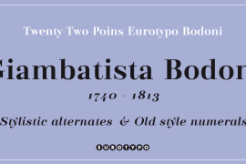 Eurotypo Bodoni Condensed