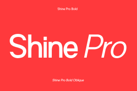 Shine Pro Bold Oblique