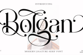Bolgan. Black Italic