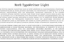 NorB TypeWriter Bold Italic