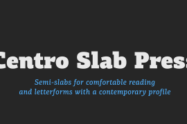 PF Centro Slab Press UBlack Italic