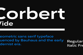 Corbert Wide Regular Italic