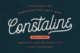 Constaline Script Stamp