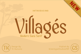 Villages Medium italic