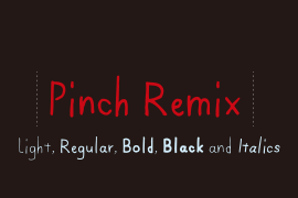 Pinch Remix Italic Black