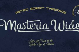 Masteria Wide Thin Italic