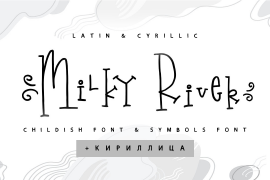 Milky River Cyrillic Script Regular