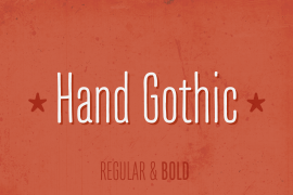 Hand Gothic Bold