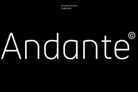 Andante Text Medium Italic