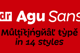 DR Agu Sans Black Italic