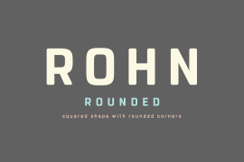 Rohn Rounded Black Italic