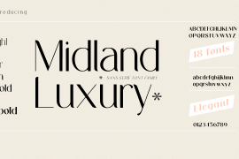 Midland Luxury Semi BoldItalic