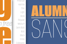 Alumni Sans Pinstripe Italic