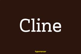 Cline Sans Black Italic