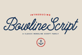 Bowline Script Vintage