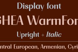 GHEA Warm Font Semi Bold Italic