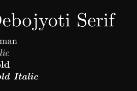 Debojyoti Serif Roman