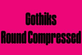 Gothiks Round Compressed Black