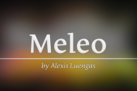 Meleo Bold Italic
