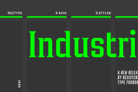 Industria Serif Wide Italic