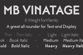 MB Vinatage Heavy Italic