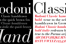 Bodoni Classic Hand Bold