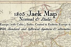 1805 Jaeck Map Italic