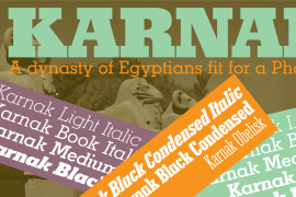 Karnak Pro Cond Black Italic