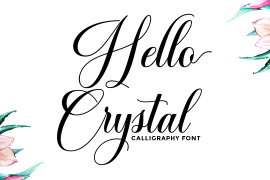 Hello Crystal Script Regular