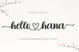 Hello Hana Script Regular