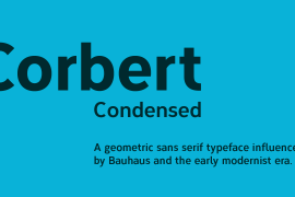 Corbert Condensed Black Italic