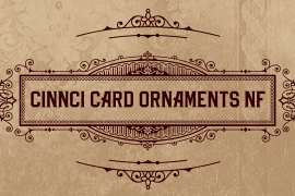 Cinnci Card Ornaments NF