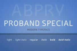Proband Special Bold Italic