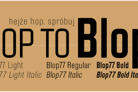 Blop77 Bold Italic