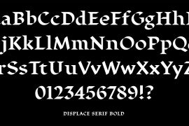 Displace Serif Black