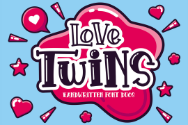 Love Twins Solid Outline