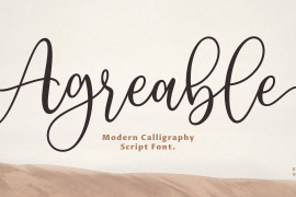 Agreable Modern Script Font
