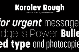 Korolev Rough Thin Italic