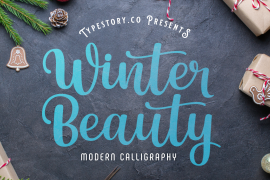 Winter Beauty Calligraphy